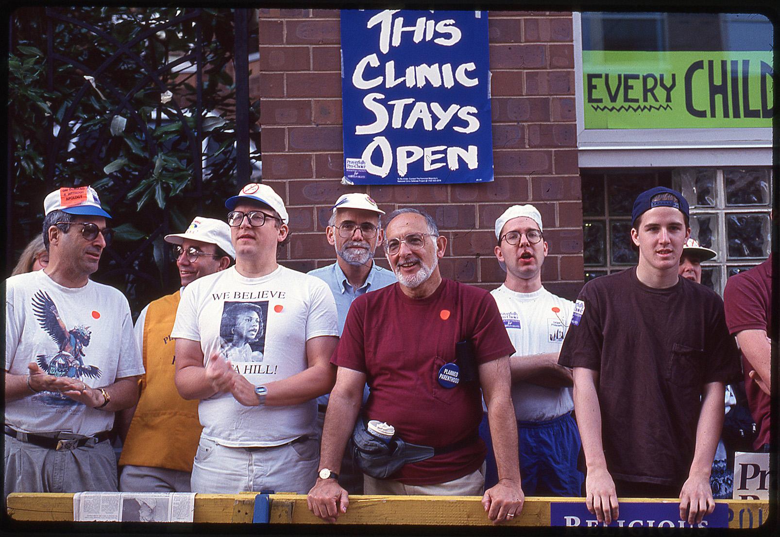 Women’s clinic defenders,  Philadelphia, July, 1993.