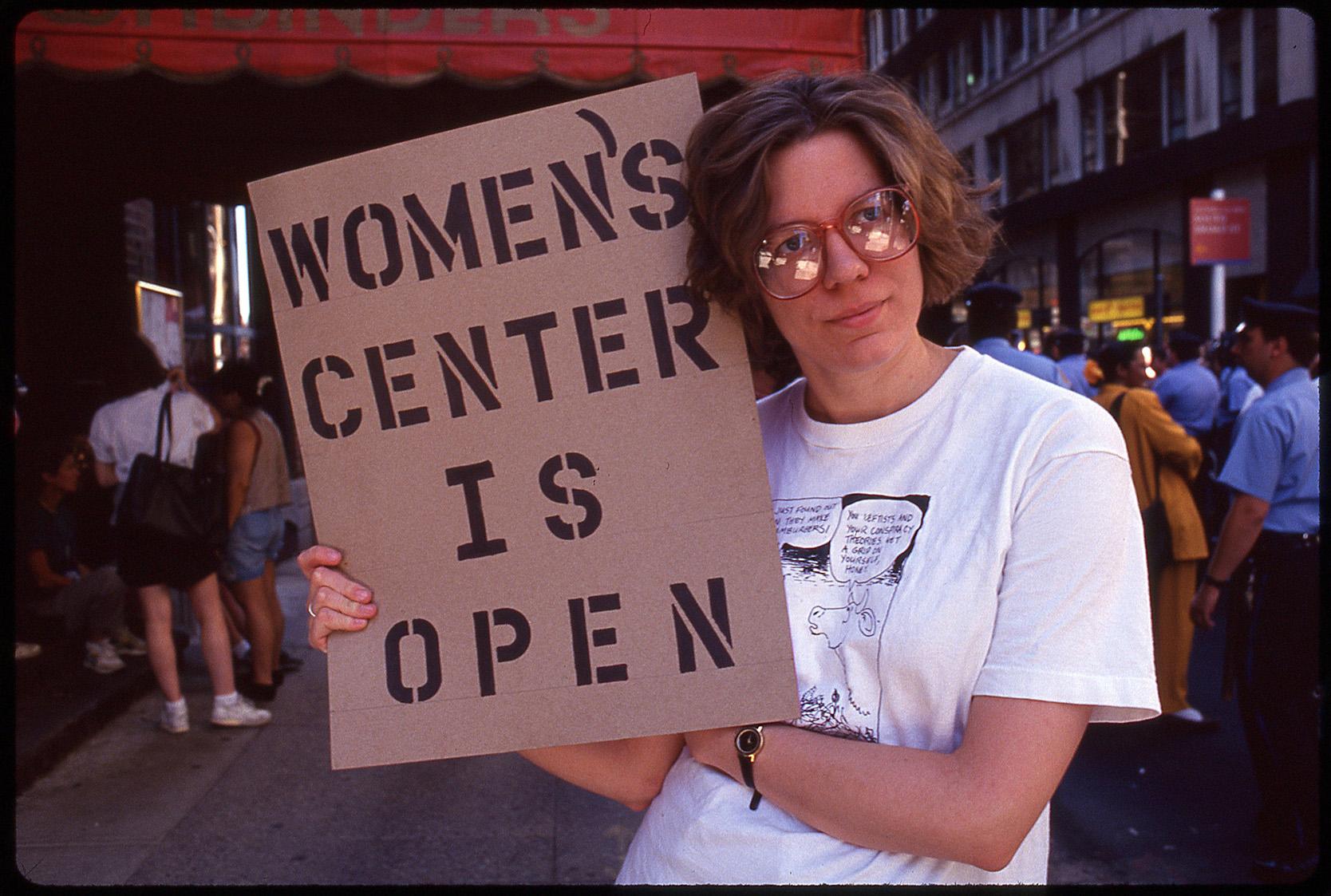 Women’s clinic defenders,  Philadelphia, July, 1993.